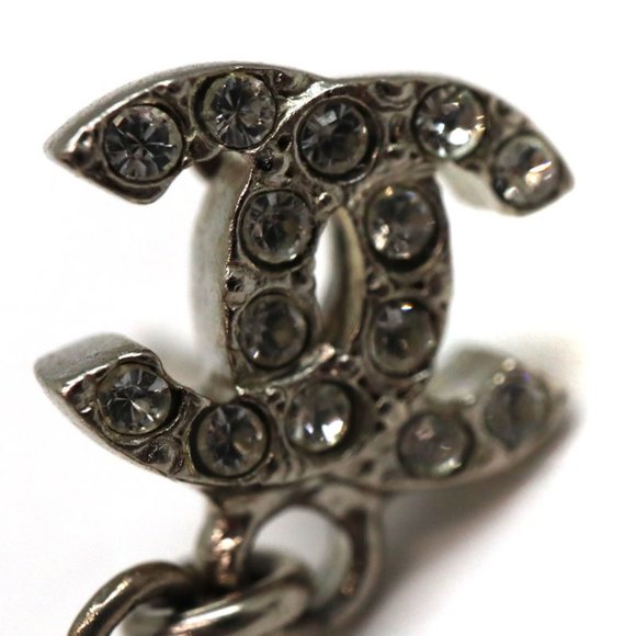 CHANEL Blue White Pearl Long Strand Triple Pearl Stone Earrings - Picture 2 of 5